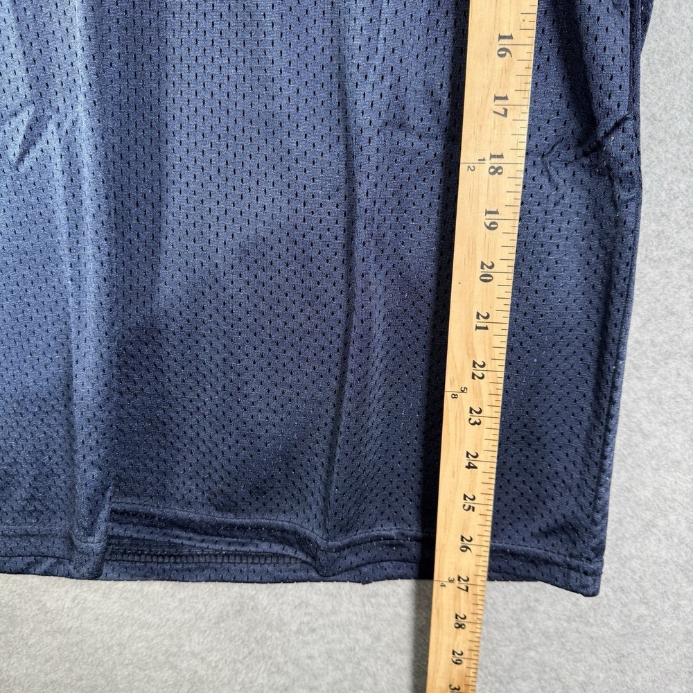 Vintage Majestic Football Practice Jersey Youth XL Blue V Neck Mesh USA Shuffle - Picture 7 of 9